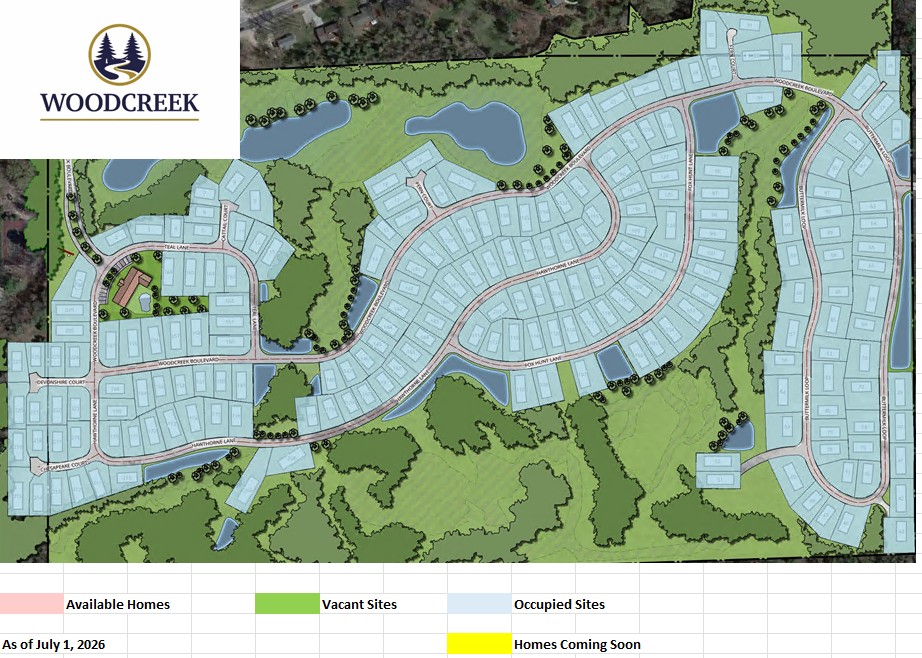 Woodcreek Shell Map Woodcreek - AJR Home Sales
